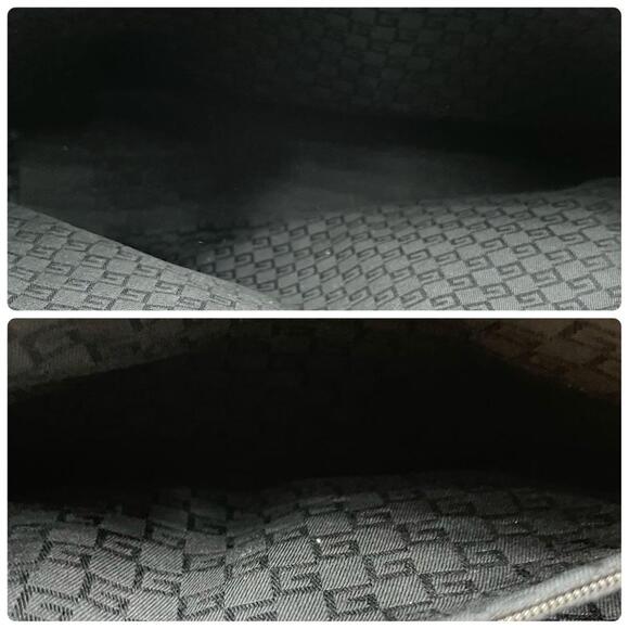 Authentic Gucci GG Vintage Ophidia Sherry Line Tote Bag Suede Black Purse - Picture 8 of 9